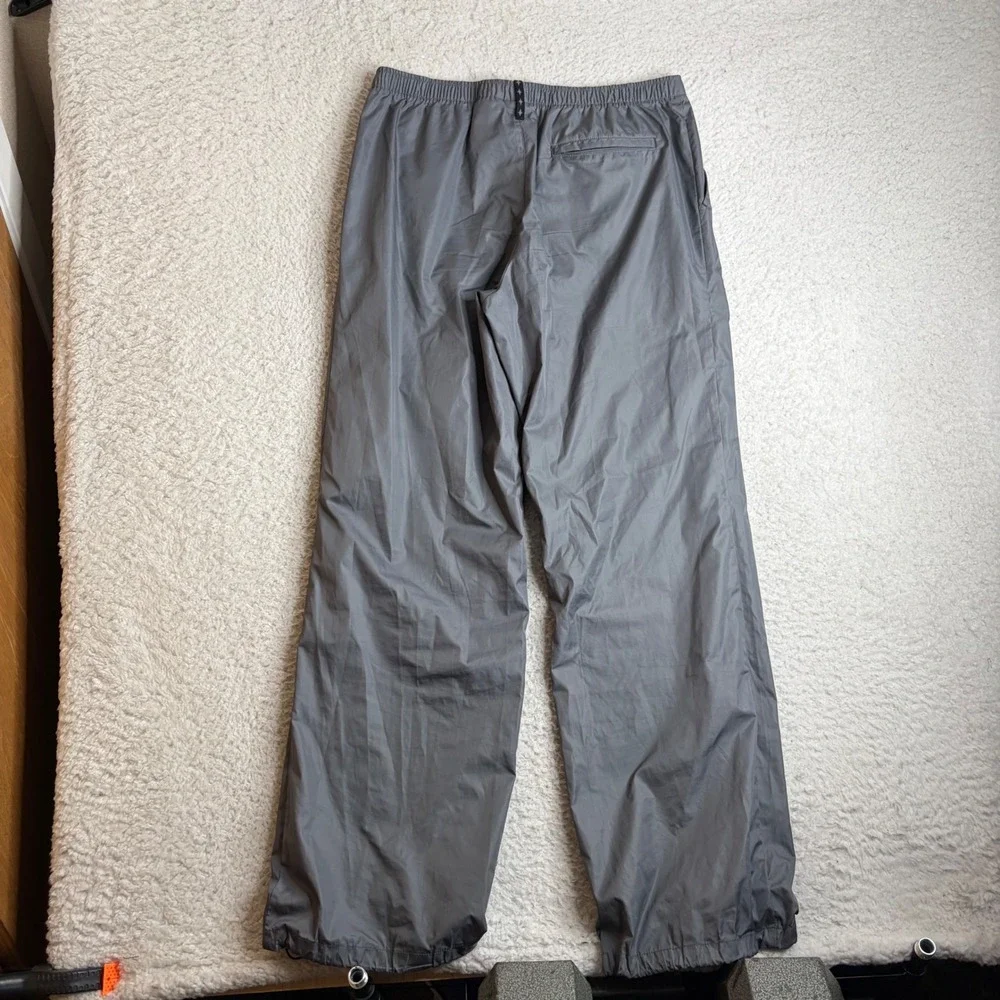Y2K Nike Grey Track Pants XL Mens baggy loose fit wide leg nylon light